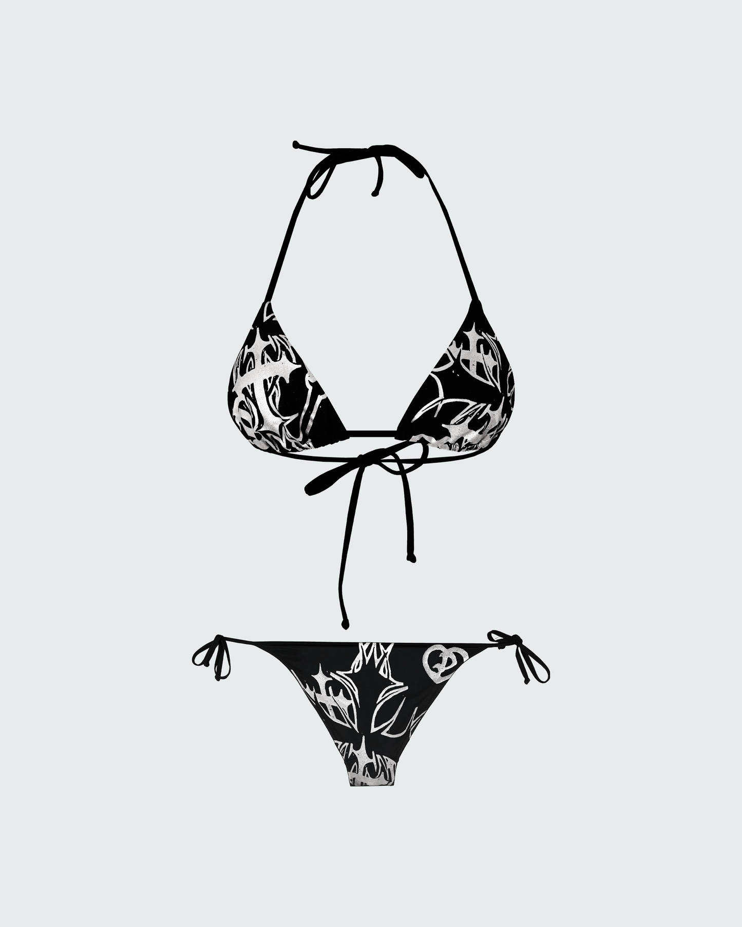 SILVER FOIL CROSS BIKINI
