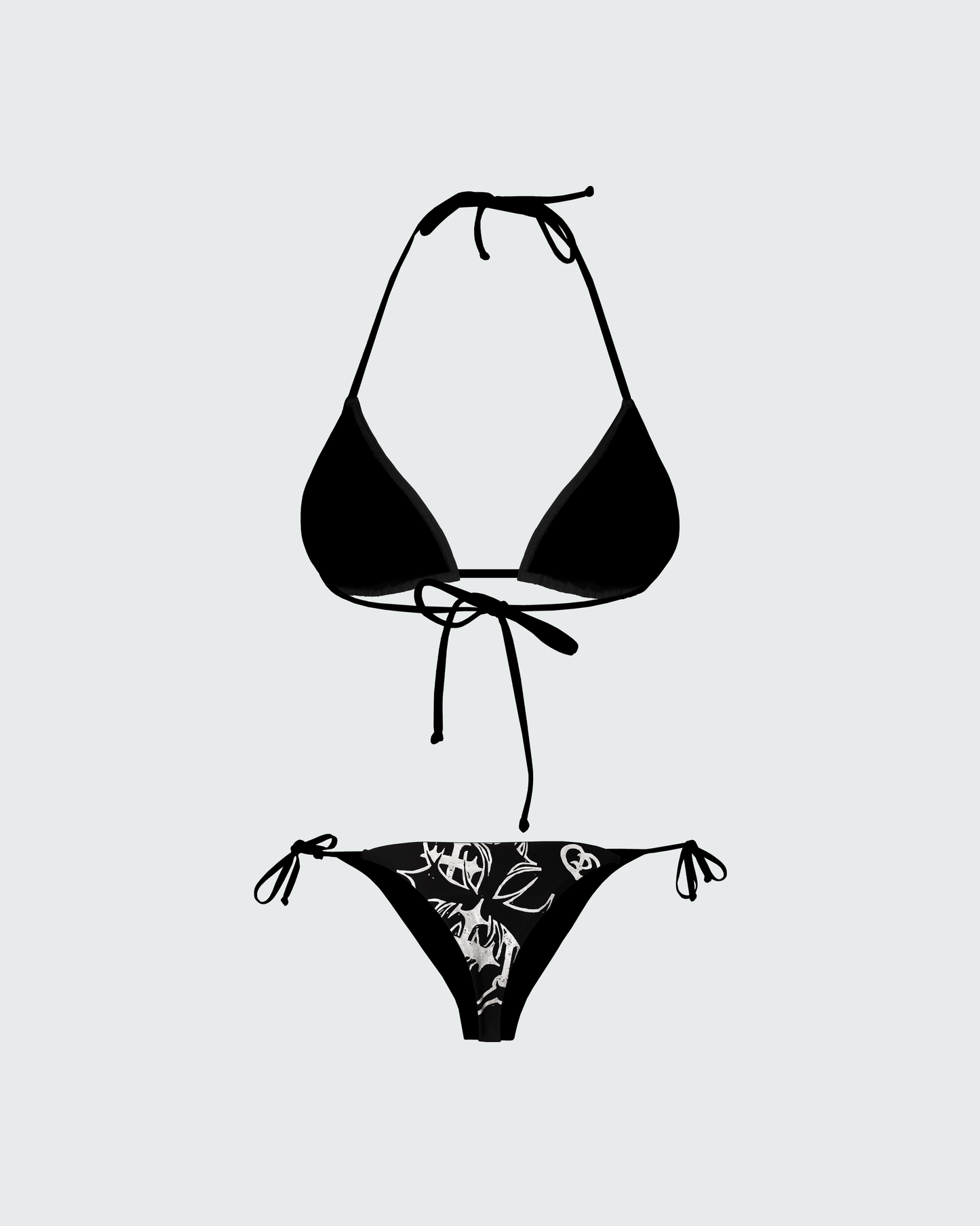 SILVER FOIL CROSS BIKINI