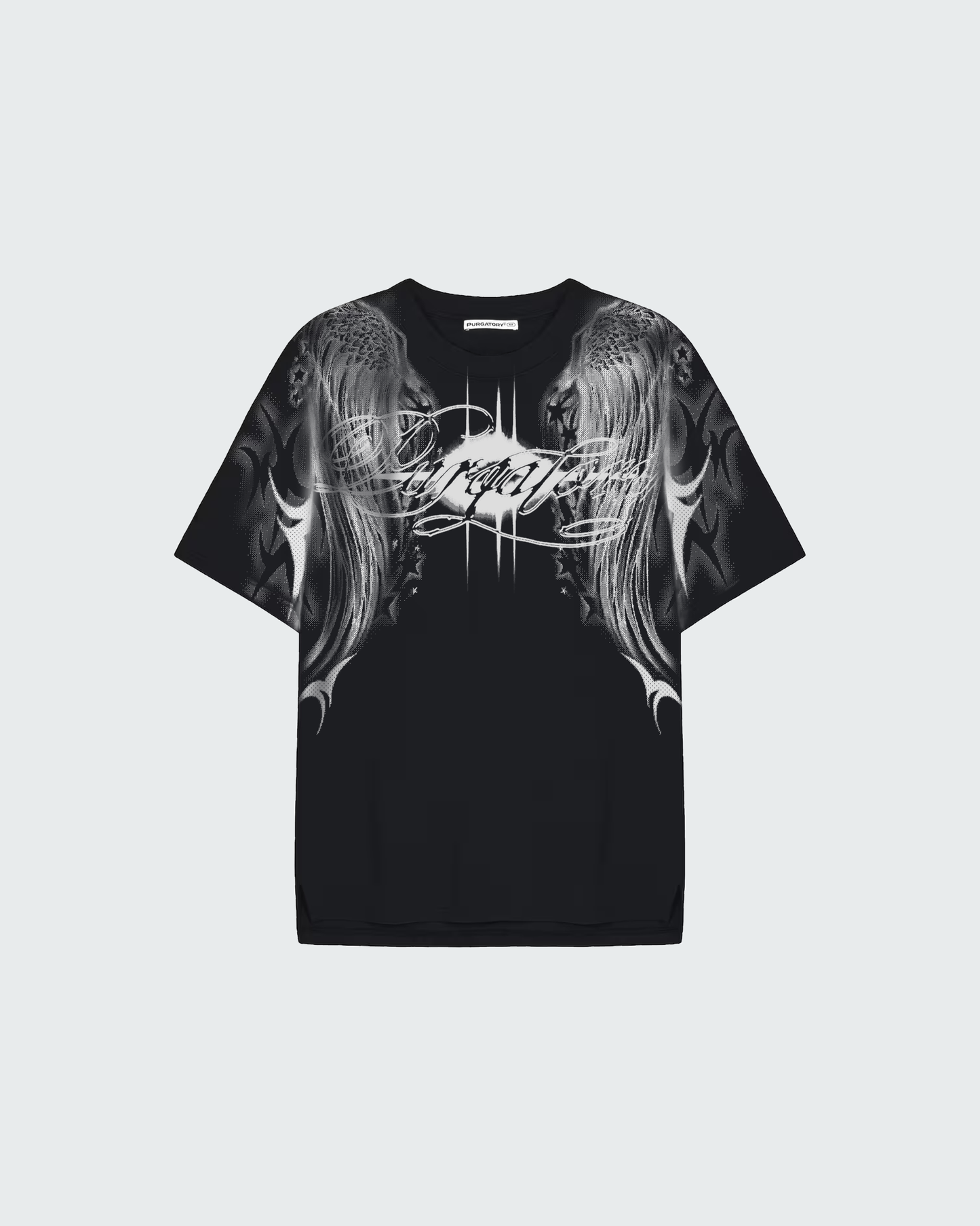 OVERSIZE ANGEL TEE_BLK