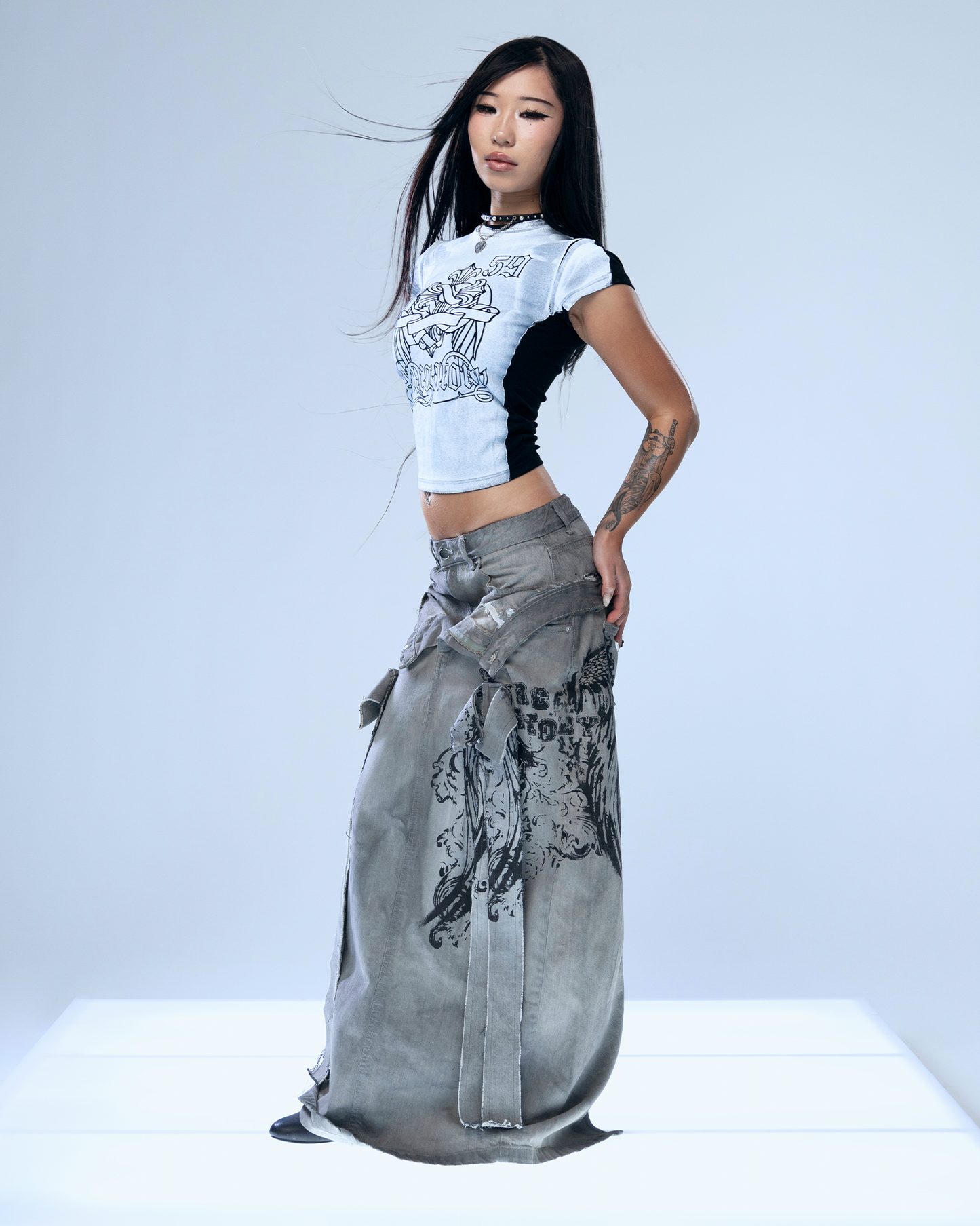 RECONSTRUCTION MAXI SKIRT